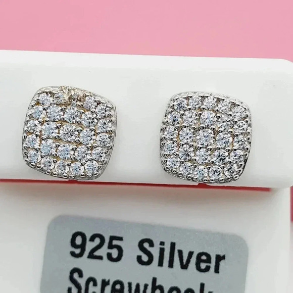 "925 Sterling Silver Cubic Zirconia Earrings, U19254585 - Picture 4 of 12